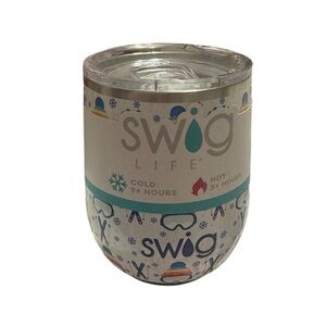Swig Life Insulated Tumbler - White with Blue Accents